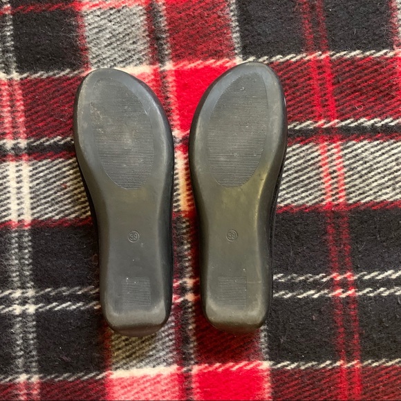 Black Gold Buckle Flats - Picture 3 of 3